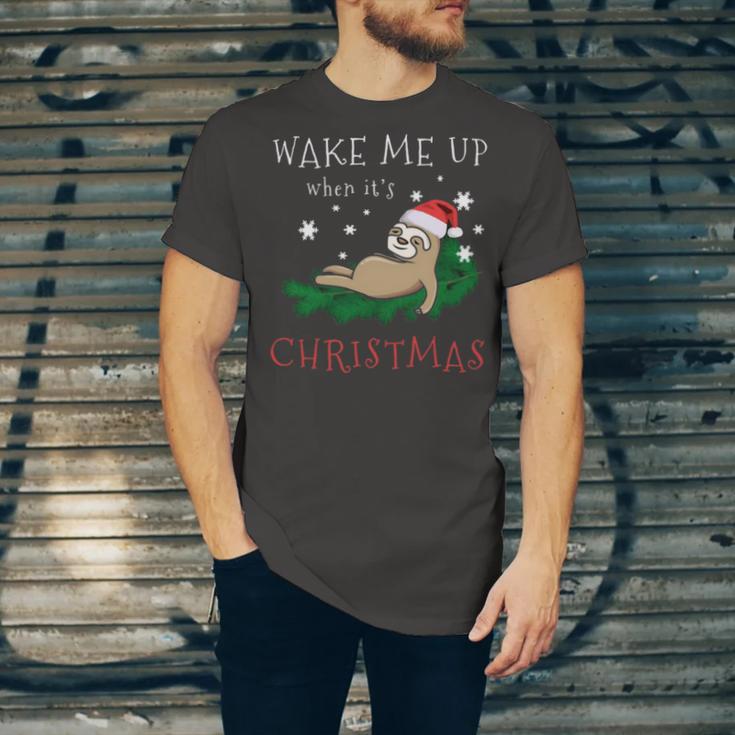 Wake Me Up When Its Christmas 820 Shirt Unisex Jersey Short Sleeve Crewneck Tshirt