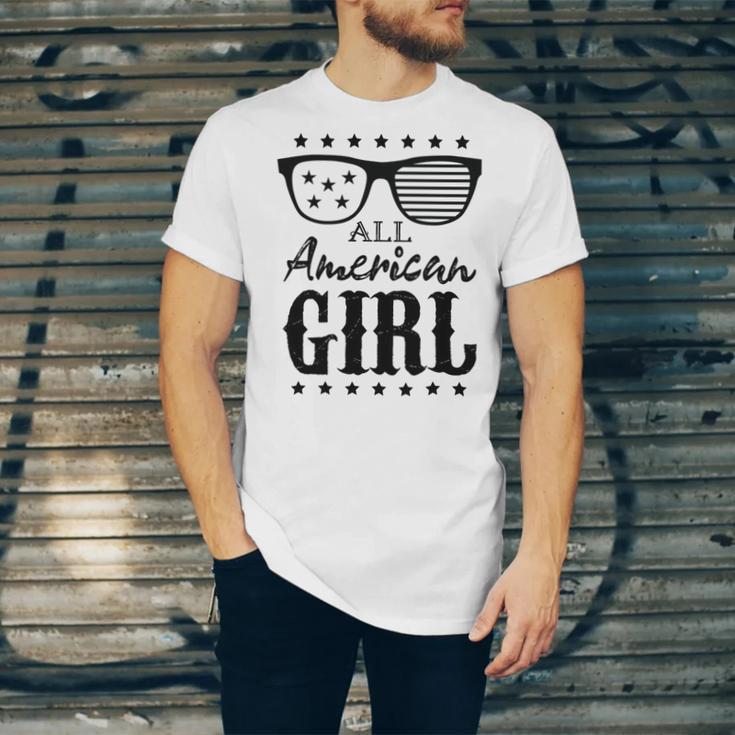 All American Girl 4Th Of July Family Matching Sunglasses Unisex Jersey Short Sleeve Crewneck Tshirt