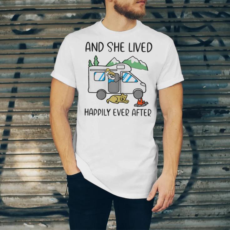 And She Lived Happily Ever After Unisex Jersey Short Sleeve Crewneck Tshirt