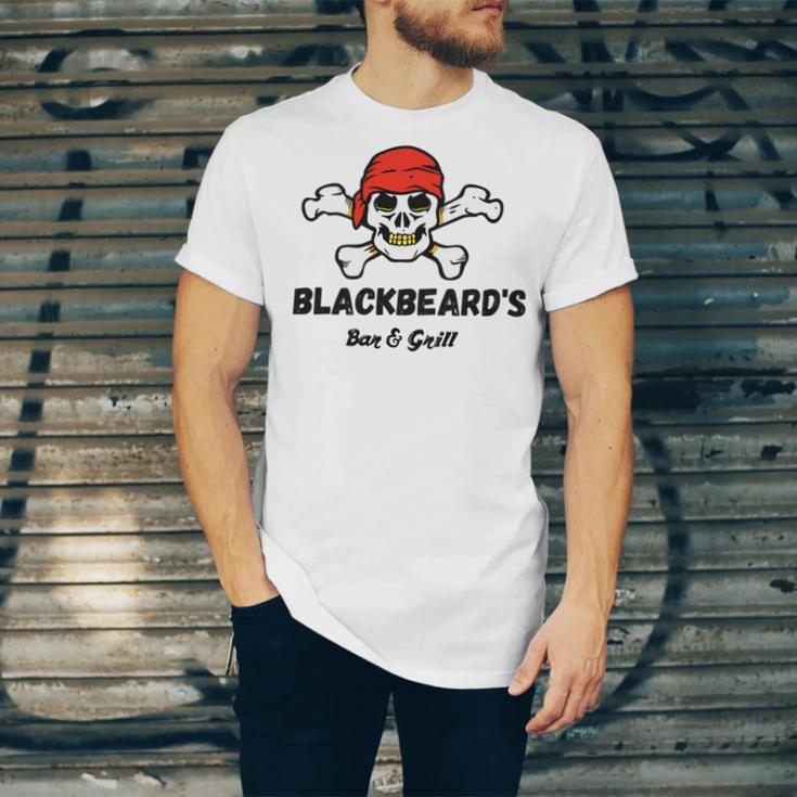 Blackbeards Bar Grill Unisex Jersey Short Sleeve Crewneck Tshirt