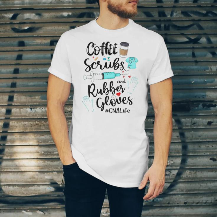 Cute Coffee Scrubs And Rubber Gloves Cna Life Jersey T-Shirt