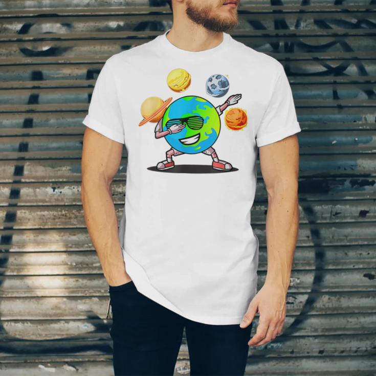 Dabbing Earth Day Unisex Jersey Short Sleeve Crewneck Tshirt