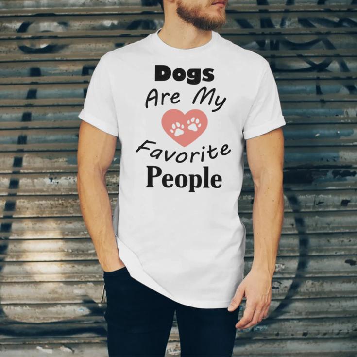 Dogs Are My Favorite People Funny Dogs Quotes Gift For Dogs Lovers Unisex Jersey Short Sleeve Crewneck Tshirt