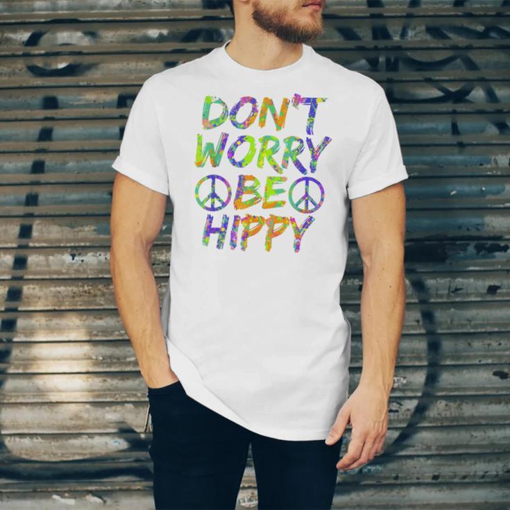 Donut Worry Be Happy Unisex Jersey Short Sleeve Crewneck Tshirt