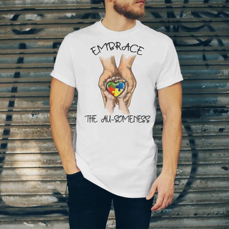 Embrace Ausomeness Unisex Jersey Short Sleeve Crewneck Tshirt