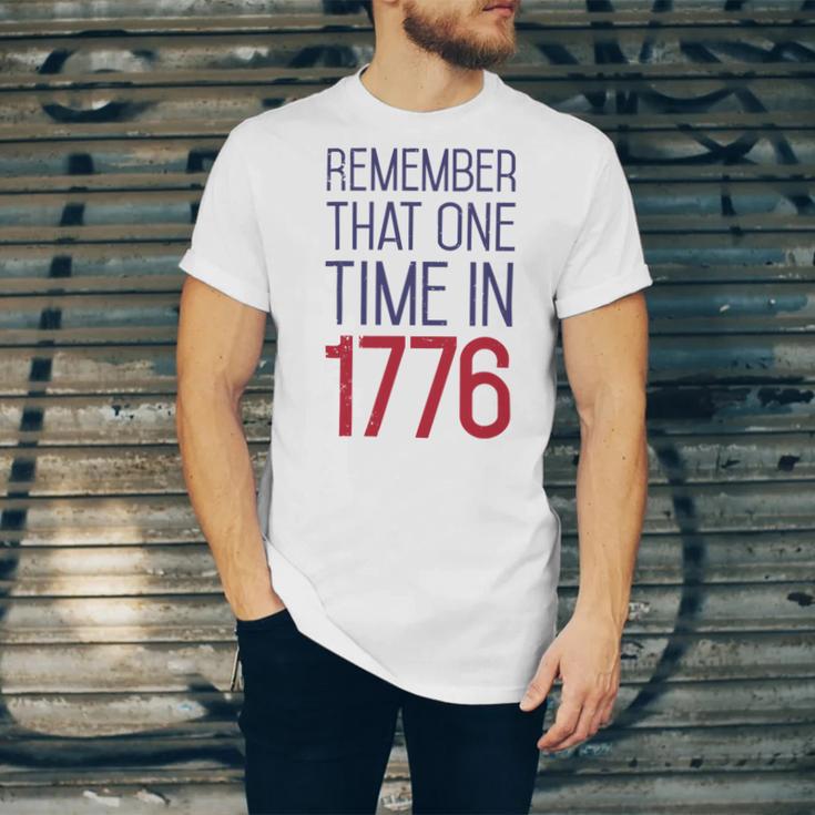 Fourth Of July Remember 1776 Funny 743 Shirt Unisex Jersey Short Sleeve Crewneck Tshirt