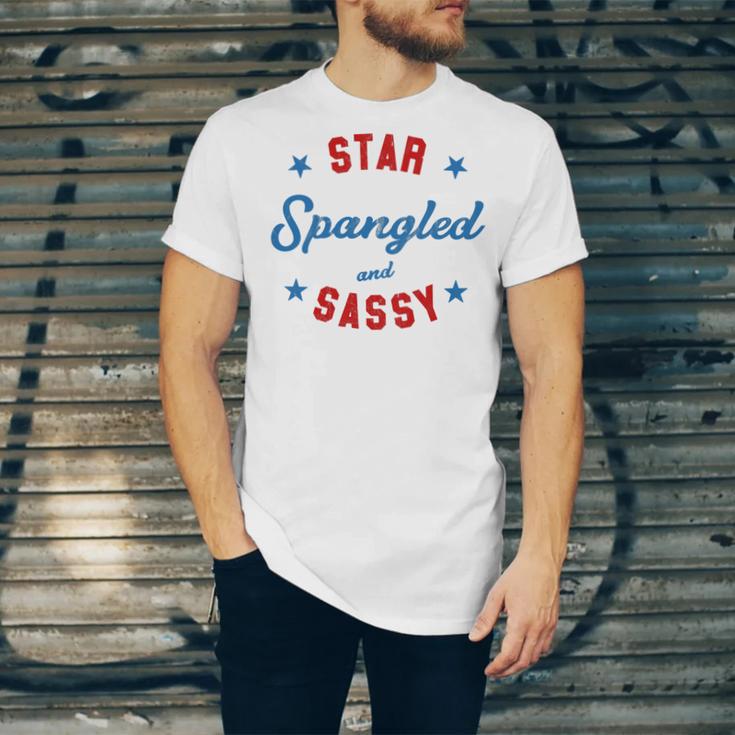 Fourth Of July Star Spangled Sassy Cute 741 Shirt Unisex Jersey Short Sleeve Crewneck Tshirt