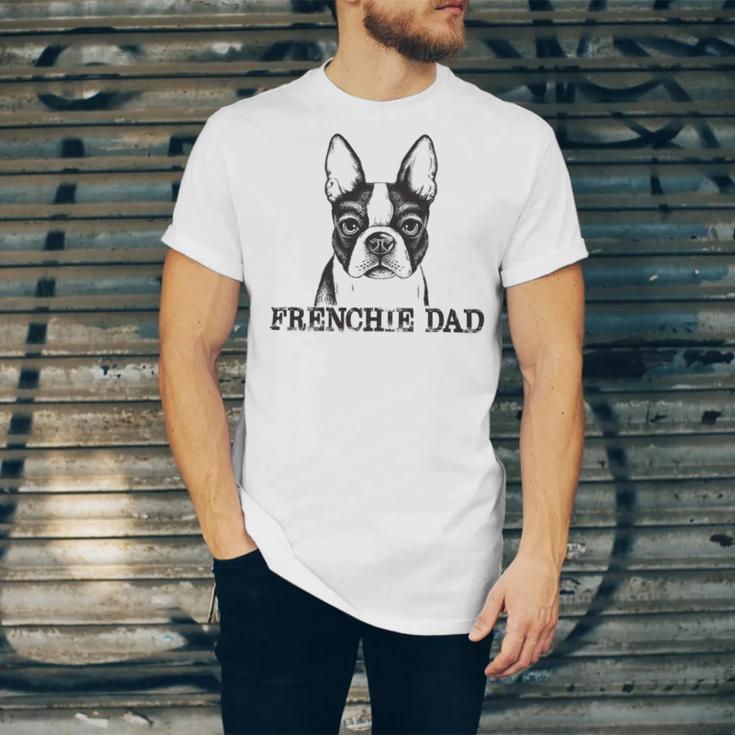 Frenchie Dad French Bulldog Dog Lover Funny Men 605 Trending Shirt Unisex Jersey Short Sleeve Crewneck Tshirt