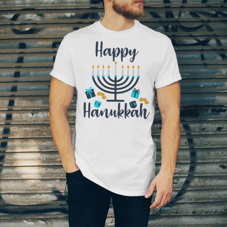 Happy Hanukkah Chanukah Pajama 893 Shirt Unisex Jersey Short Sleeve Crewneck Tshirt