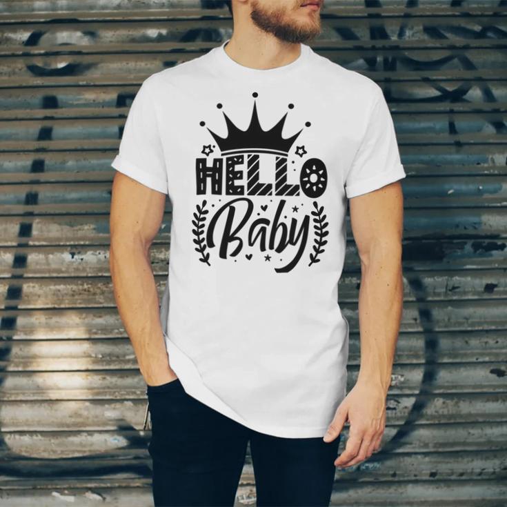 Hello Baby Graphic Design For New Coming Babys Unisex Jersey Short Sleeve Crewneck Tshirt