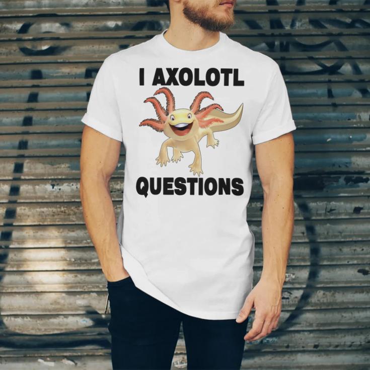 I Axlotl Questions Cute Axlotl Unisex Jersey Short Sleeve Crewneck Tshirt