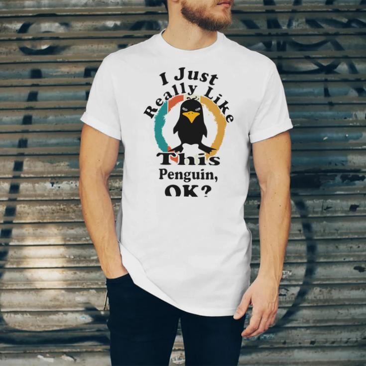 I Really Like This Penguin Ok Unisex Jersey Short Sleeve Crewneck Tshirt