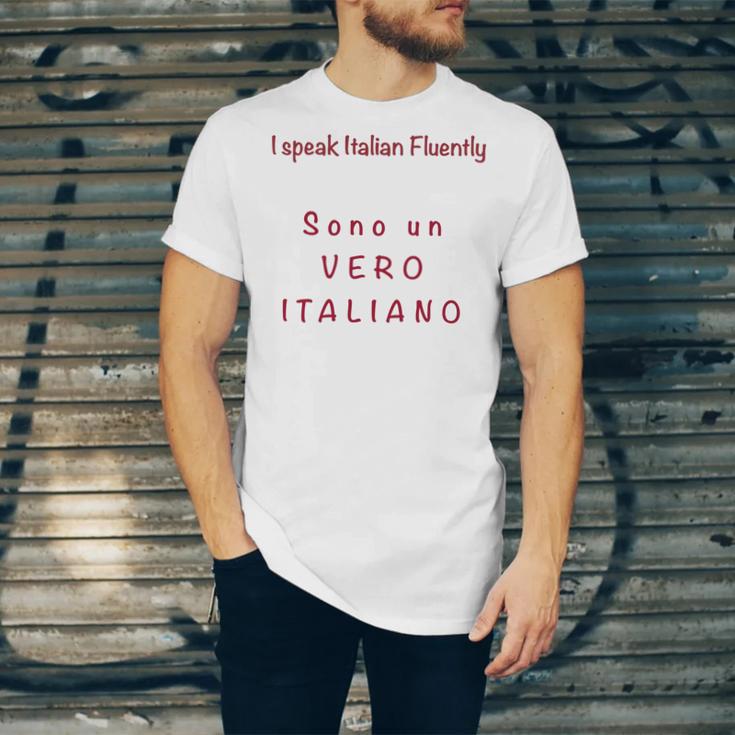 I Speak Italian Fluentlylanguage Italian Unisex Jersey Short Sleeve Crewneck Tshirt