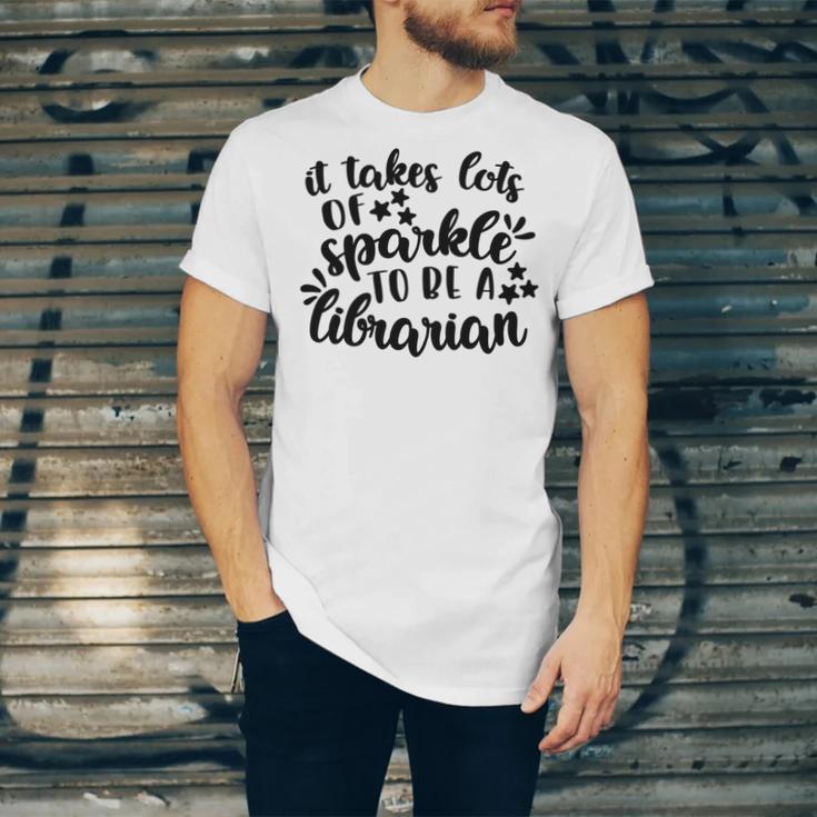 It Takes Lots Of Sparkle To Be A Librarian Unisex Jersey Short Sleeve Crewneck Tshirt