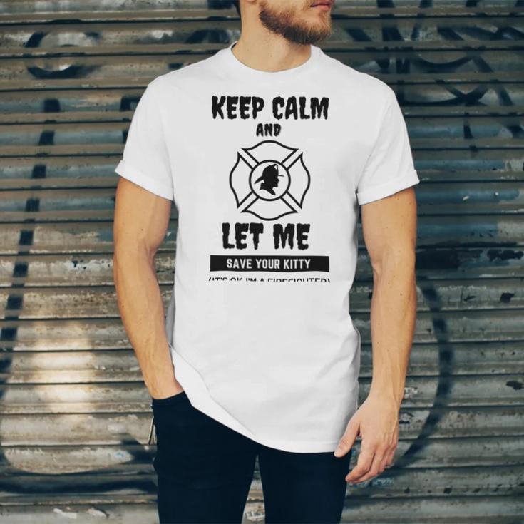 Keep Calm And Let Me Save Your Kitty Unisex Jersey Short Sleeve Crewneck Tshirt