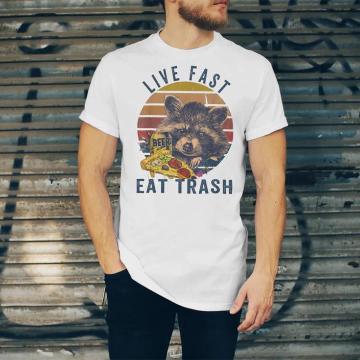 Live Fast Eat Trash 789 Shirt Unisex Jersey Short Sleeve Crewneck Tshirt