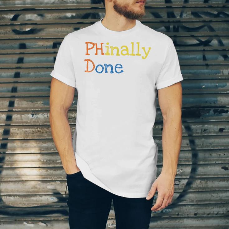 Phinally Done Unisex Jersey Short Sleeve Crewneck Tshirt