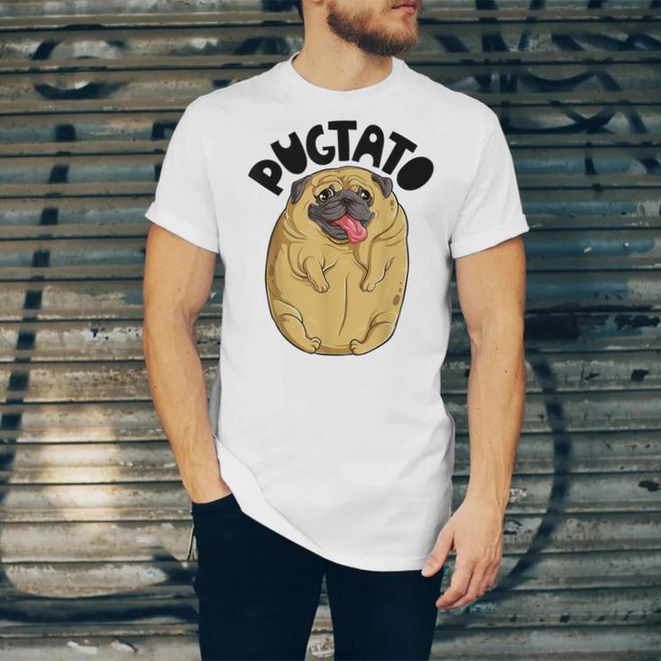 Pugtato Pug Potato Dog Lovers Costume Funny Meme Gifts Unisex Jersey Short Sleeve Crewneck Tshirt