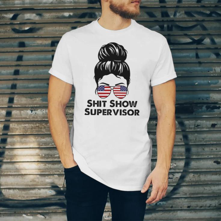 Shit Show Supervisor Mom Dad Boss Manager Teacher Jersey T-Shirt