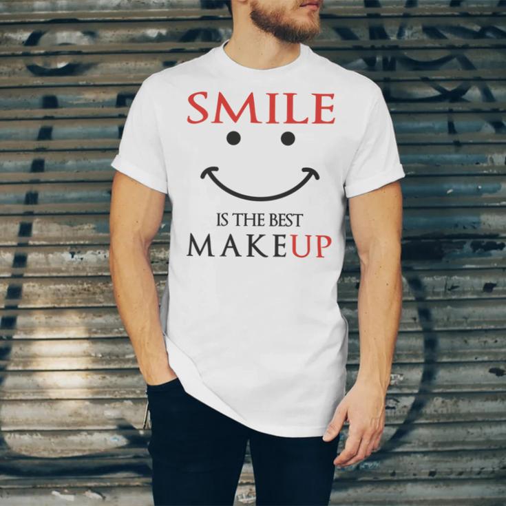 Smile Is The Best Makeup Unisex Jersey Short Sleeve Crewneck Tshirt