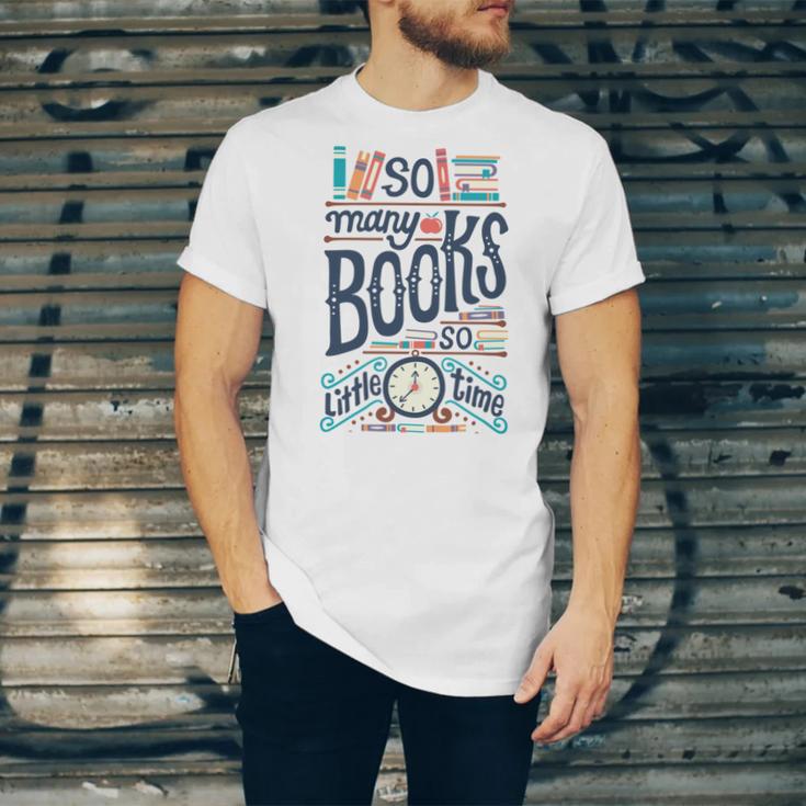 So Many Books So Little Time 230 Trending Shirt Unisex Jersey Short Sleeve Crewneck Tshirt