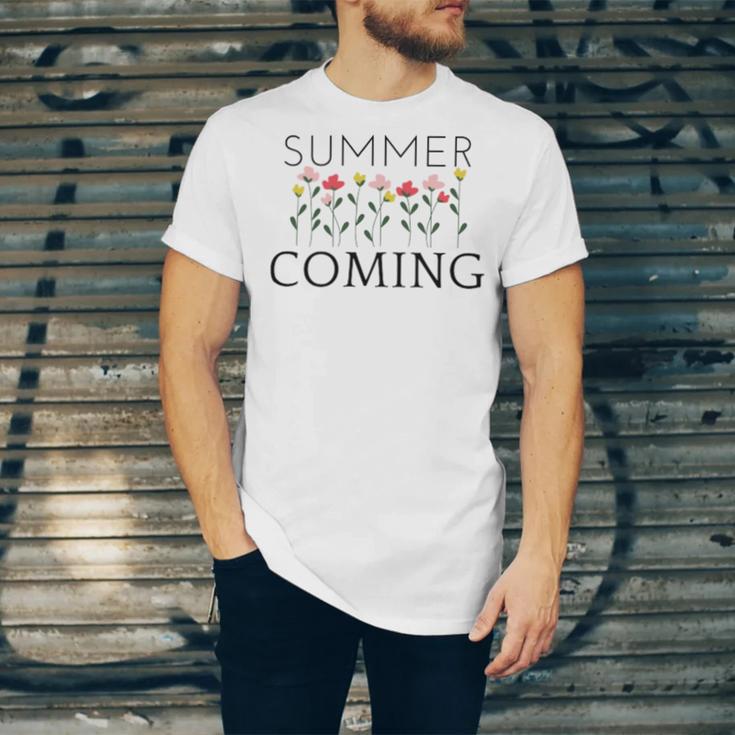 Summer Coming Unisex Jersey Short Sleeve Crewneck Tshirt