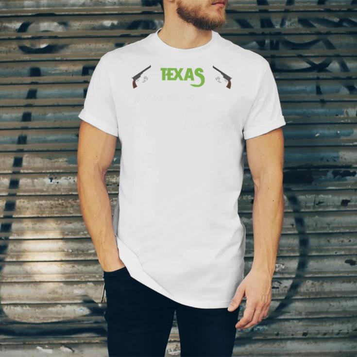 Texas Calling Me I Must Go Unisex Jersey Short Sleeve Crewneck Tshirt