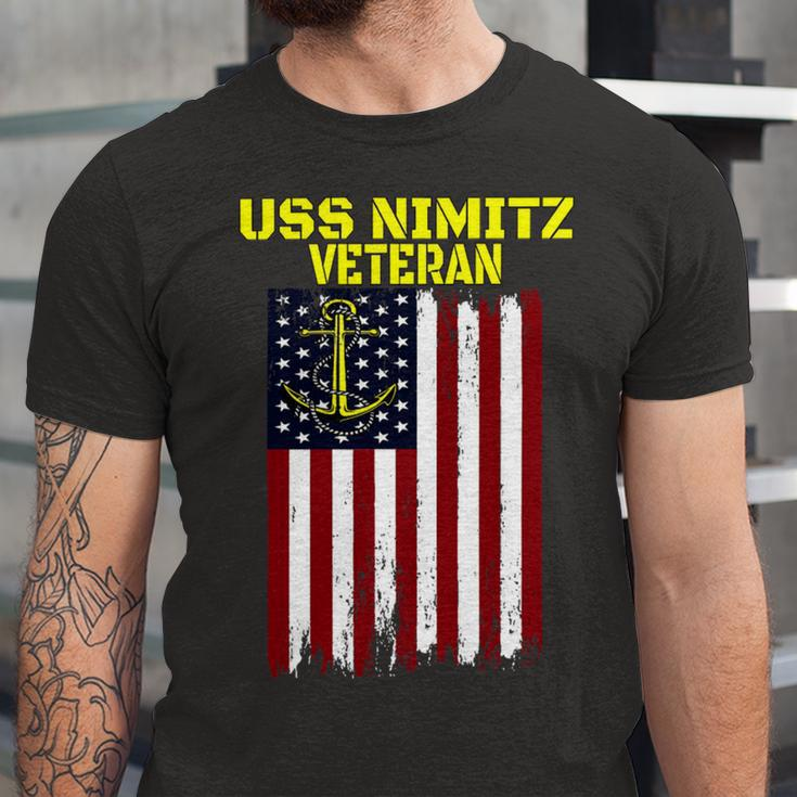Aircraft Carrier Uss Nimitz Cvn-68 Veterans Day Father Day T-Shirt Unisex Jersey Short Sleeve Crewneck Tshirt