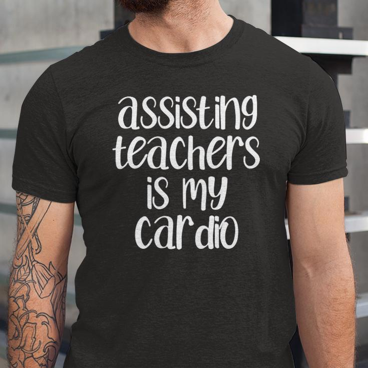 Assisting Teachers Is My Cardio Teachers Aide Jersey T-Shirt