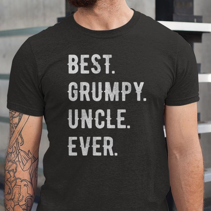 Best Grumpy Uncle Ever Grouchy Uncle Jersey T-Shirt