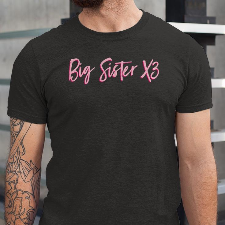 Big Sister X3 Sister Sibling Jersey T-Shirt