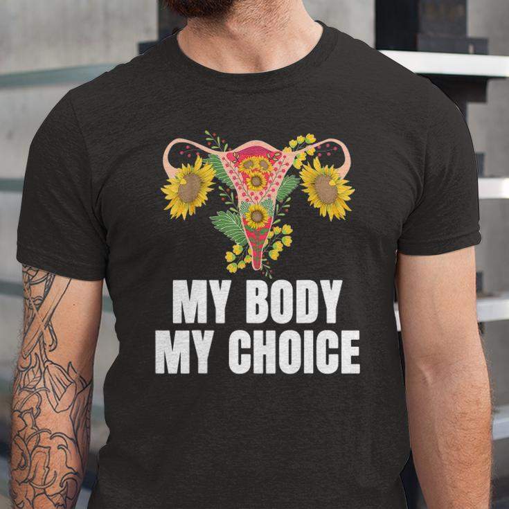My Body My Choice Us Flag Feminist Rights Jersey T-Shirt