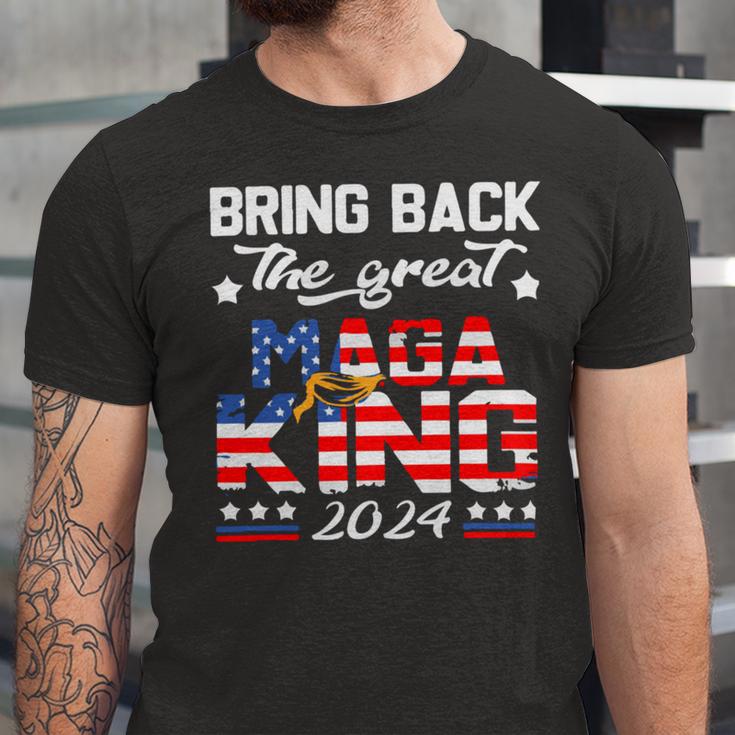 Bring Back The Great Maga King 2024 4Th Of July Trump 2024T President Trump Tee Republican Anti Biden Unisex Jersey Short Sleeve Crewneck Tshirt