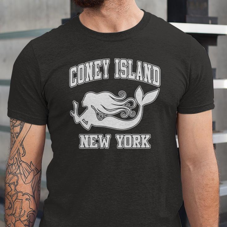 Coney Island Mermaid New York Nyc Beaches Brooklyn Jersey T-Shirt