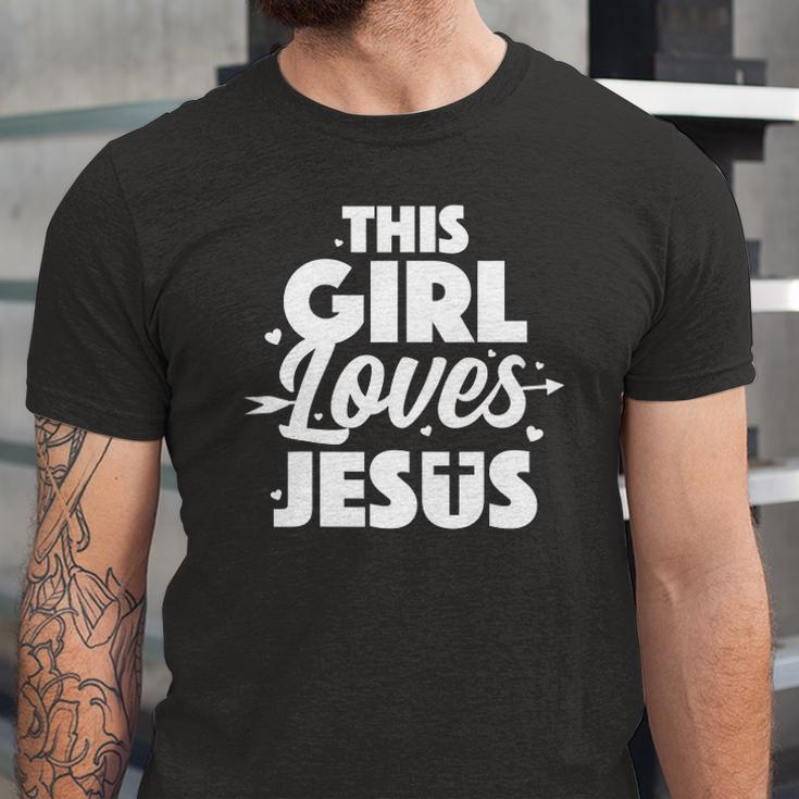 Cool Jesus Art For Girls Kids Jesus Christian Lover Jersey T-Shirt