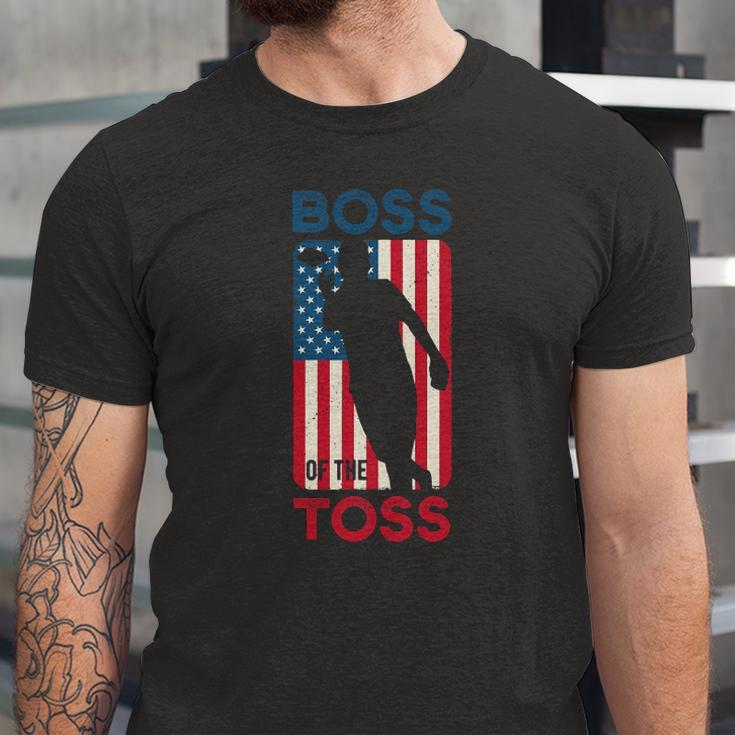 Cornhole S For Boss Of The Toss 4Th Of July Jersey T-Shirt