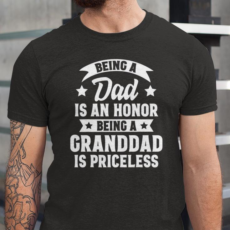 Being A Dad Is An Honor Being A Granddad Is Priceless Jersey T-Shirt