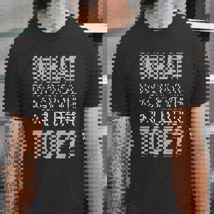 Dad Joke Novelty Tee The One About A Guy With A Rubber Toe Jersey T-Shirt