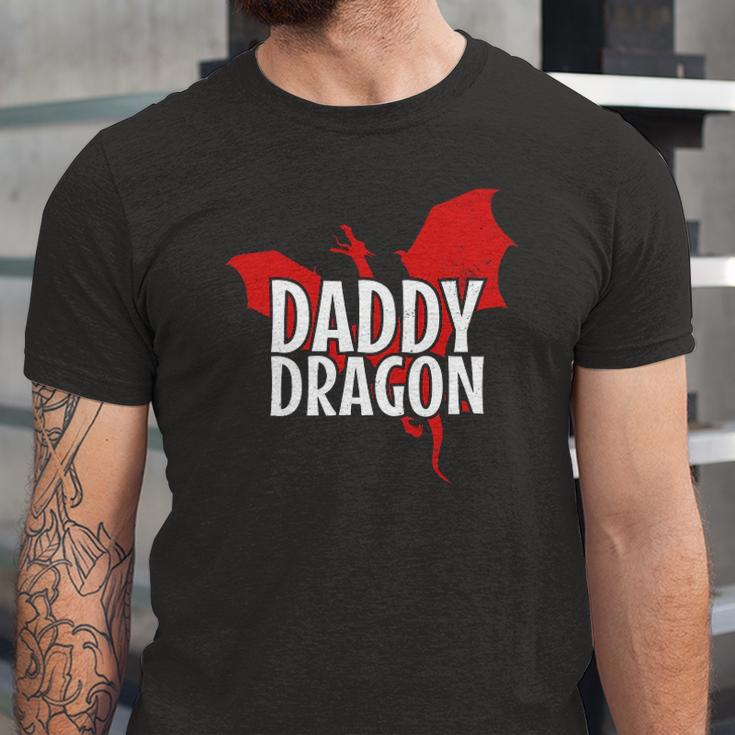 Daddy Dragon Mythical Legendary Creature Fathers Day Dad Jersey T-Shirt