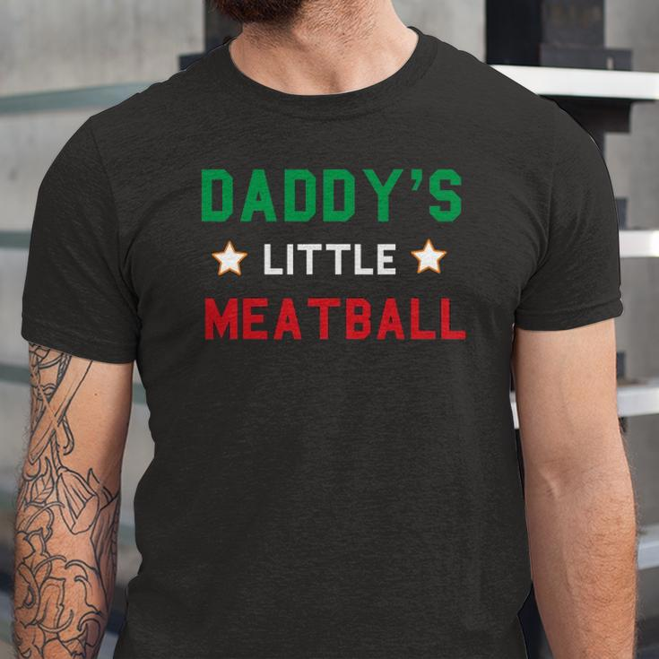 Daddys Little Meatball Italian Mom Sayings Boys Kid Girl Jersey T-Shirt