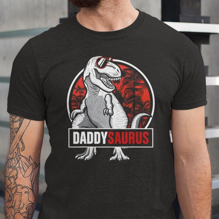 Daddysaurus Fathers Day rex Daddy Saurus Jersey T-Shirt