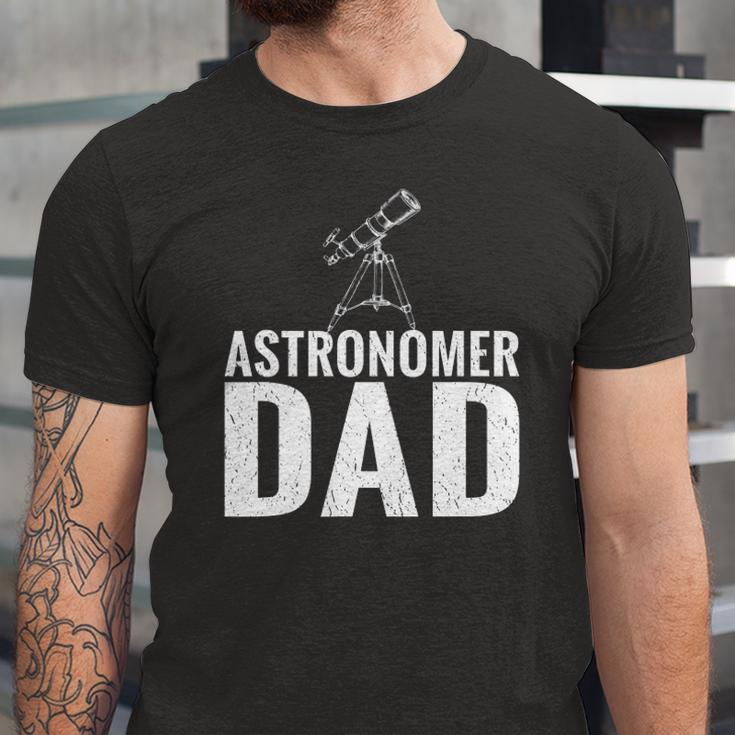 Distressed Retro Vintage Telescope Star Astronomy Jersey T-Shirt