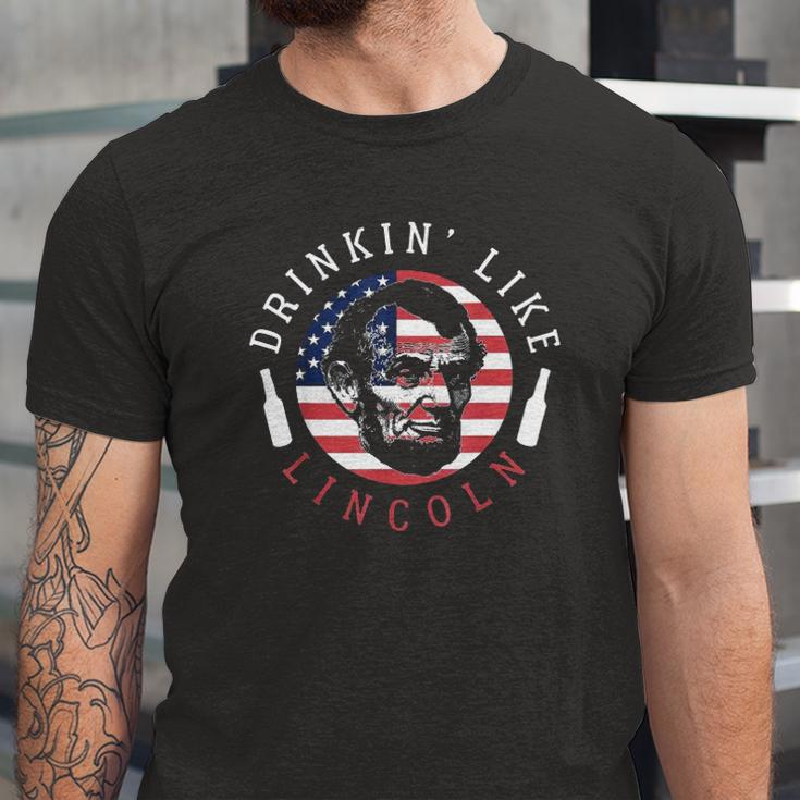 Drinkin Like Lincoln Friends Jersey T-Shirt