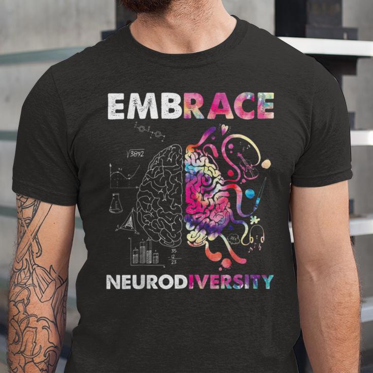 Embrace Neurodiversity Funny V4 Unisex Jersey Short Sleeve Crewneck Tshirt