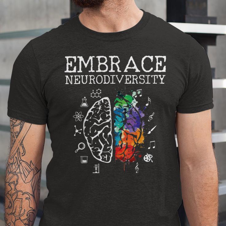 Embrace Neurodiversity Funny V5 Unisex Jersey Short Sleeve Crewneck Tshirt