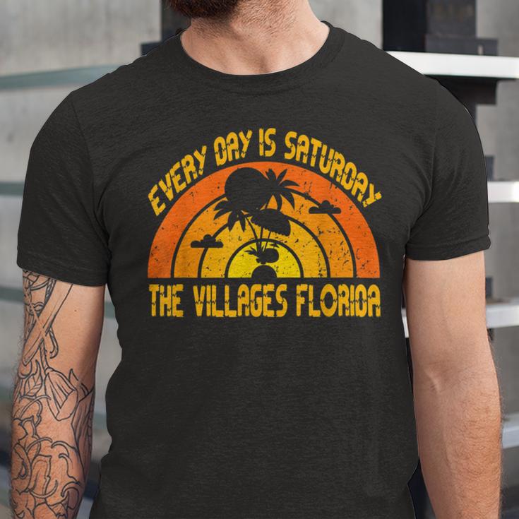 Every Day Is Saturday The Villages Florida Unisex Jersey Short Sleeve Crewneck Tshirt