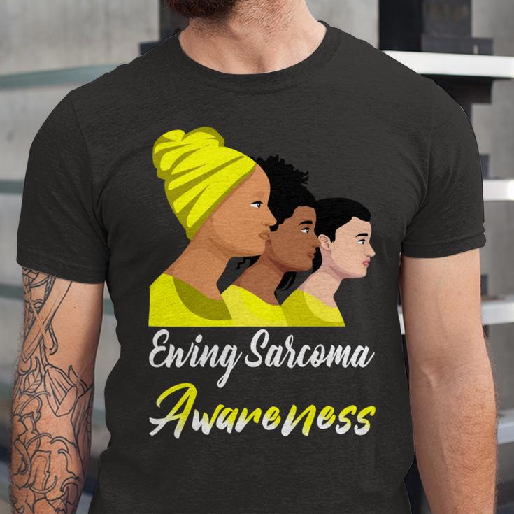 Ewings Sarcoma Awareness Yellow Women Ewings Sarcoma Ewings Sarcoma Awareness Unisex Jersey Short Sleeve Crewneck Tshirt