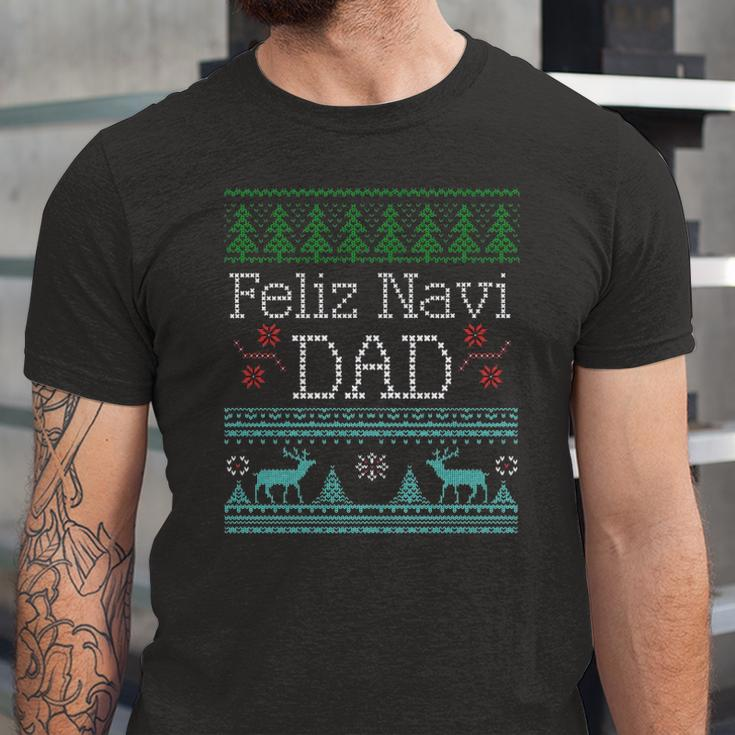 Feliz Navi Dad Ugly Christmas Multic Classic Jersey T-Shirt