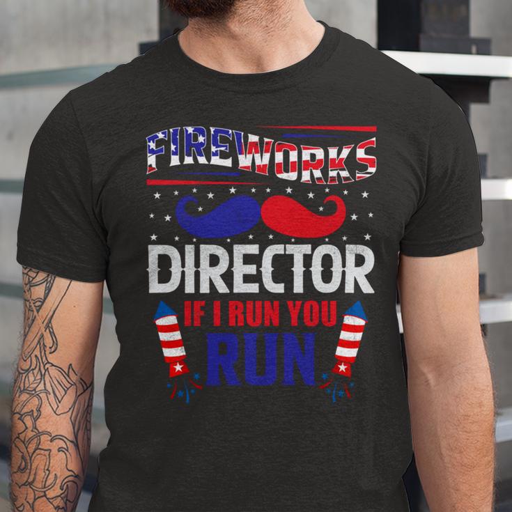 Fireworks Director If I Run You Run Unisex Jersey Short Sleeve Crewneck Tshirt