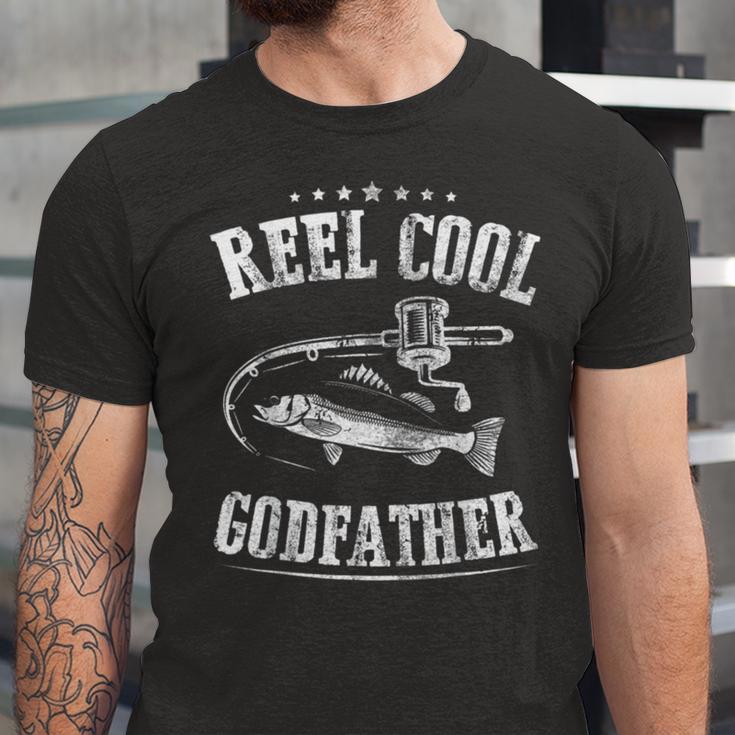 Fishing Reel Cool Godfather Unisex Jersey Short Sleeve Crewneck Tshirt